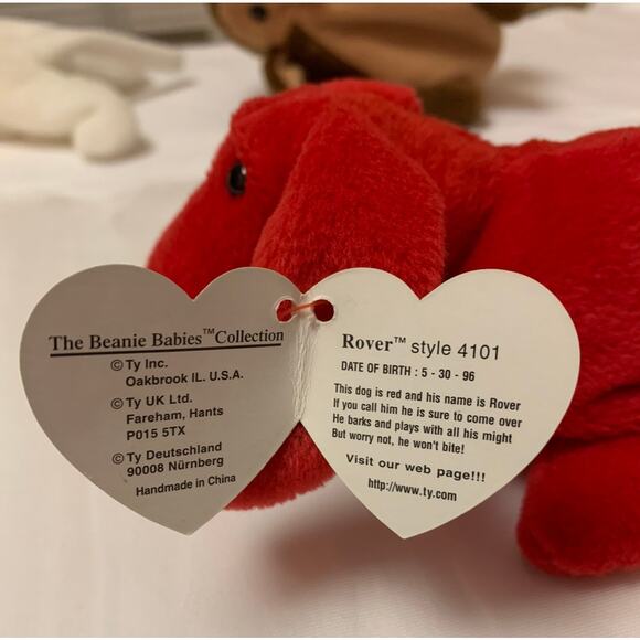 TY BEANIE BABIES - 4 Babies - 1 Princess Bear and 3 Other Animals New with Tags - Picture 11 of 12